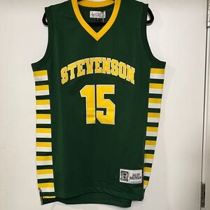 🏀⛹🏾🏀 Jalen Brunson Stevenson High School Green & Yellow Basketball Jersey